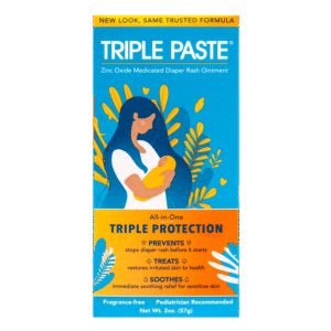 Triple Paste Medicated Ointment for Diaper Rash, 2 oz Tube